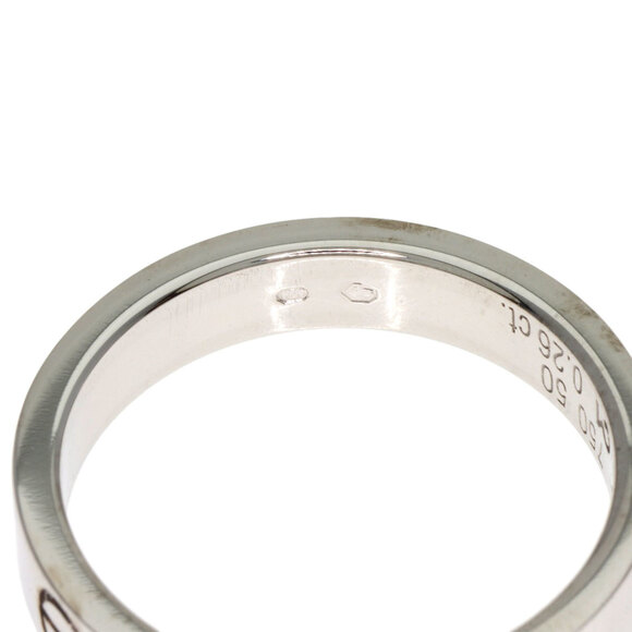 CARTIER 18k Silver Diamond Love Ring #50 - Picture 9 of 11